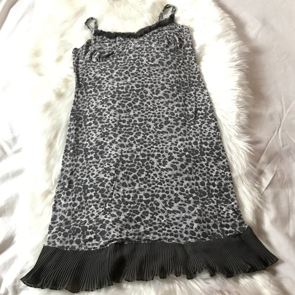 3/$25 Per Una spaghetti strap animal print dress